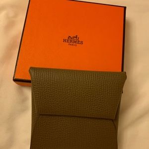 HERMES Epsom Bastia Coin Purse Etoupe-  Firm price